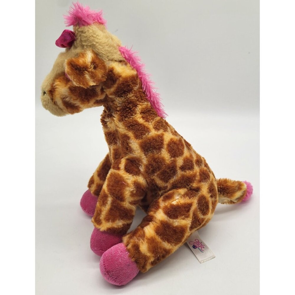 Aurora World Girlz Nation Giraffe Plush Stuffed Animal Toy Pink Brown 2016 - Picture 2 of 11